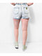 Empyre Tori Blue Pleated Denim Skate Shorts - Thumbnail image 4 of 7