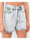 Empyre Tori Blue Pleated Denim Skate Shorts - Thumbnail image 5 of 7