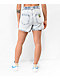 Empyre Tori Blue Pleated Denim Skate Shorts - Thumbnail image 2 of 7
