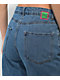 Empyre Tori Blue Wash Loose Fit Skate Shorts - Thumbnail image 5 of 5