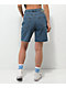 Empyre Tori Blue Wash Loose Fit Skate Shorts - Thumbnail image 2 of 5