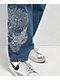 Empyre Tori Dragon Embroidery Blue Denim Skate Jeans - Thumbnail image 4 of 8