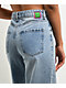 Empyre Tori Light Blue Blossom Wash Wide Leg Skate Jeans - Thumbnail image 5 of 5