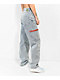 Empyre Tori Light Blue Wash Zippered Cargo Skate Jeans - Thumbnail image 3 of 7