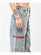 Empyre Tori Light Blue Wash Zippered Cargo Skate Jeans - Thumbnail image 5 of 7