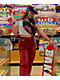 Empyre Tori Pleated Wine Corduroy Skate Pants - Thumbnail image 9 of 9