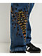 Empyre Tori Scorpion Embroidery Blue Skate Jeans - Thumbnail image 5 of 8