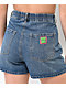 Empyre Tori Sk8 Pleated Blue Denim Skate Shorts - Thumbnail image 4 of 5