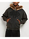 Empyre Transplant Faux Fur Black Zip Hoodie - Thumbnail image 1 of 6