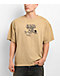 Empyre Trouble Cat Sand Brown Wash T-Shirt - Thumbnail image 2 of 4
