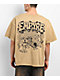Empyre Trouble Cat Sand Brown Wash T-Shirt - Thumbnail image 1 of 4