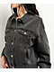 Empyre Trucker Coal Black Button Up Denim Jacket - Thumbnail image 4 of 6