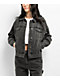 Empyre Trucker Coal Black Button Up Denim Jacket - Thumbnail image 1 of 6