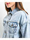 Empyre Trucker Light Blue Wash Button Up Denim Jacket - Thumbnail image 4 of 5