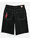 Empyre Ultra Loose Black Denim Skate Shorts - Thumbnail image 4 of 6