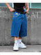 Empyre Ultra Loose Blue Denim Skate Shorts - Thumbnail image 3 of 7