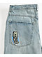Empyre Ultra Loose Light Blue Denim Skate Shorts - Thumbnail image 4 of 8