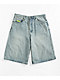 Empyre Ultra Loose Light Blue Denim Skate Shorts - Thumbnail image 6 of 8