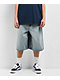 Empyre Ultra Loose Light Blue Denim Skate Shorts - Thumbnail image 1 of 8