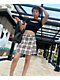 Empyre Vanessa  y Mini Falda negra y crema a cuadros