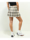 Empyre Vanessa Cream & Black Plaid Mini Skirt