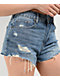 Empyre Weekend Festival Light Wash Denim Cutoff Shorts - Thumbnail image 4 of 7