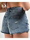Empyre Weekend Festival Light Wash Denim Cutoff Shorts - Thumbnail image 5 of 7
