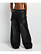 Empyre Whitney Workwear Black Wash Wide Leg Sweatpants - Thumbnail image 2 of 5
