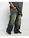 Empyre Work Ultra Wide Dirty Wash Blue Skate Jeans - Thumbnail image 3 of 9