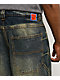 Empyre Work Ultra Wide Dirty Wash Blue Skate Jeans - Thumbnail image 6 of 9