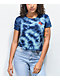 Empyre Yohanna Poppy Blue Tie Dye Crop T-Shirt