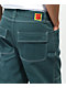 Empyre jeans carpinteros de skate en verde esmeralda