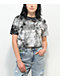 Episode x Jujutsu Kaisen Yuji & Megumi Black Tie Dye Crop T-Shirt - Thumbnail image 2 of 3
