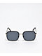 Etched Lens Square Black Sunglasses - Thumbnail image 2 of 2