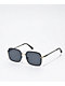 Etched Lens Square Black Sunglasses - Thumbnail image 1 of 2