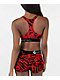 Ethika Bomber Slyme Ball Red Sports Bra