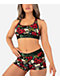 Ethika Brass Roses Staple Green Boyshort Underwear 