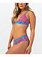Ethika Chew Pink & Blue Triangle Bralette - Thumbnail image 3 of 3