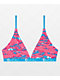 Ethika Chew Pink & Blue Triangle Bralette - Thumbnail image 1 of 3