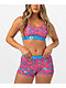 Ethika Chew rosa y azul Boyshort Ropa interior