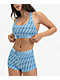 Ethika Eternal Monogram Blue Sports Bra - Thumbnail image 1 of 3