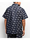 FB County All Over Print Blue Half Zip Short Sleeve Shirt - Thumbnail image 2 of 5