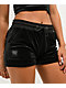FB County Black Velour Track Shorts - Thumbnail image 3 of 5