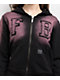 FB County Bleach Dye Black & Pink Crop Zip Hoodie - Thumbnail image 3 of 5