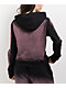 FB County Bleach Dye Black & Pink Crop Zip Hoodie - Thumbnail image 2 of 5
