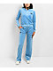 FB County Blue Velour Track Pants - Thumbnail image 6 of 8