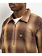FB County Brown Checker Zip Short Sleeve Shirt - Thumbnail image 3 of 5