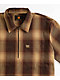 FB County Brown Checker Zip Short Sleeve Shirt - Thumbnail image 5 of 5