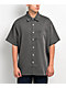 FB County Chambray Charcoal Grey Short Sleeve Button Up Shirt - Thumbnail image 1 of 3