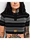 FB County Charlie Brown Grey & Black Crop Polo Shirt - Thumbnail image 3 of 3